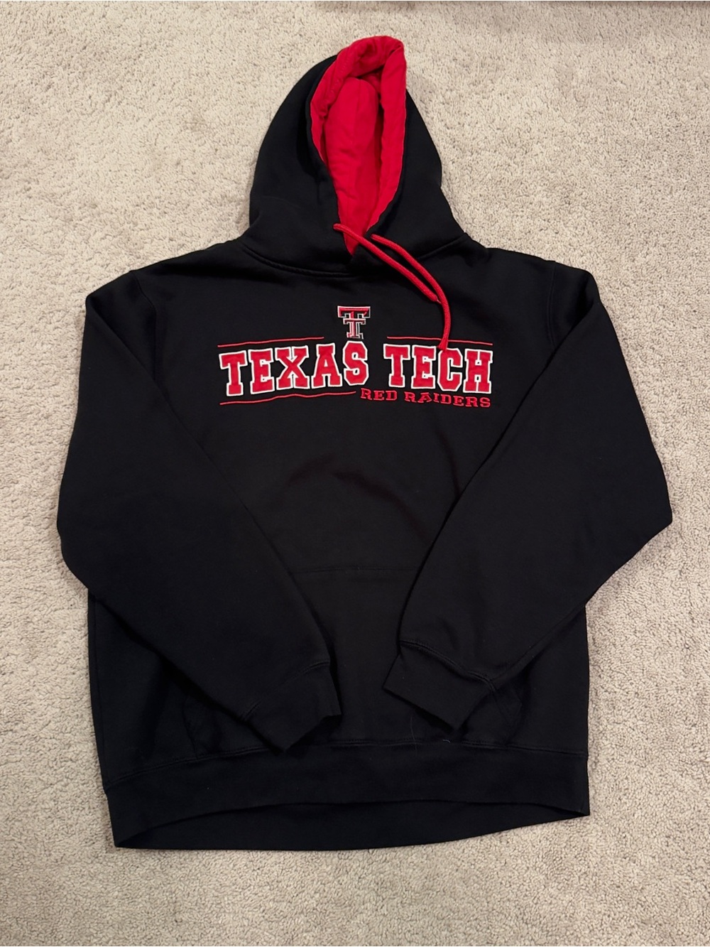 Texas Tech Red Raiders Black & Red Hooded Sweatshirt